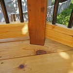 Cedar Deck With Black Aluminum Balusters